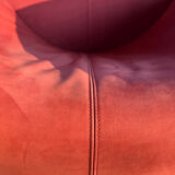 Papageno armchair leolux nubuk carmine red