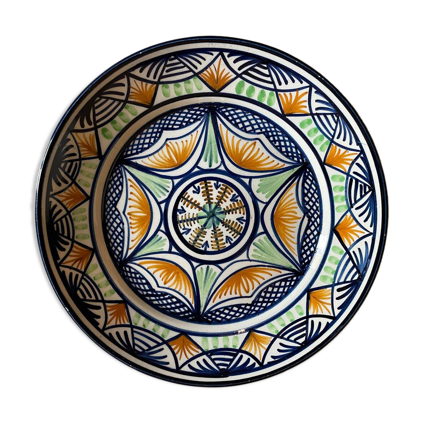 Vintage footed plate