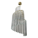 Pia Guidetti Crippa Mid-Century Modern Italian Murano Chandelier for Lumi