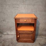 Art Deco orange bedside table