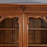 Blond Mahogany Bookcase, Art Nouveau – Early 20th Century
