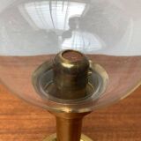 Brass and glass candle holder by Harald Buchrucker, mid-century, 1960s.