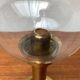 Brass and glass candle holder by Harald Buchrucker, mid-century, 1960s.