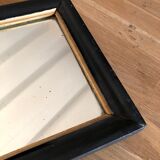 Old mirror black frame 30x23cm