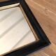 Old mirror black frame 30x23cm