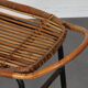 Tabouret vintage en rotin par Alan Fuchs pour Uluv, 1960