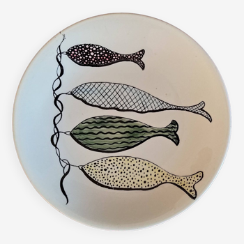 Gien fish plate