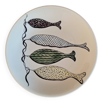 Gien fish plate
