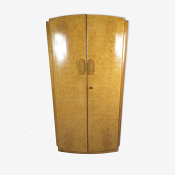 Art Deco Walnut Wardrobe by Jindřich Halabala for UP Zavody, 1950s