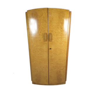 Art Deco Walnut Wardrobe by Jindřich Halabala for UP Zavody, 1950s