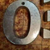 Lot of metal letters