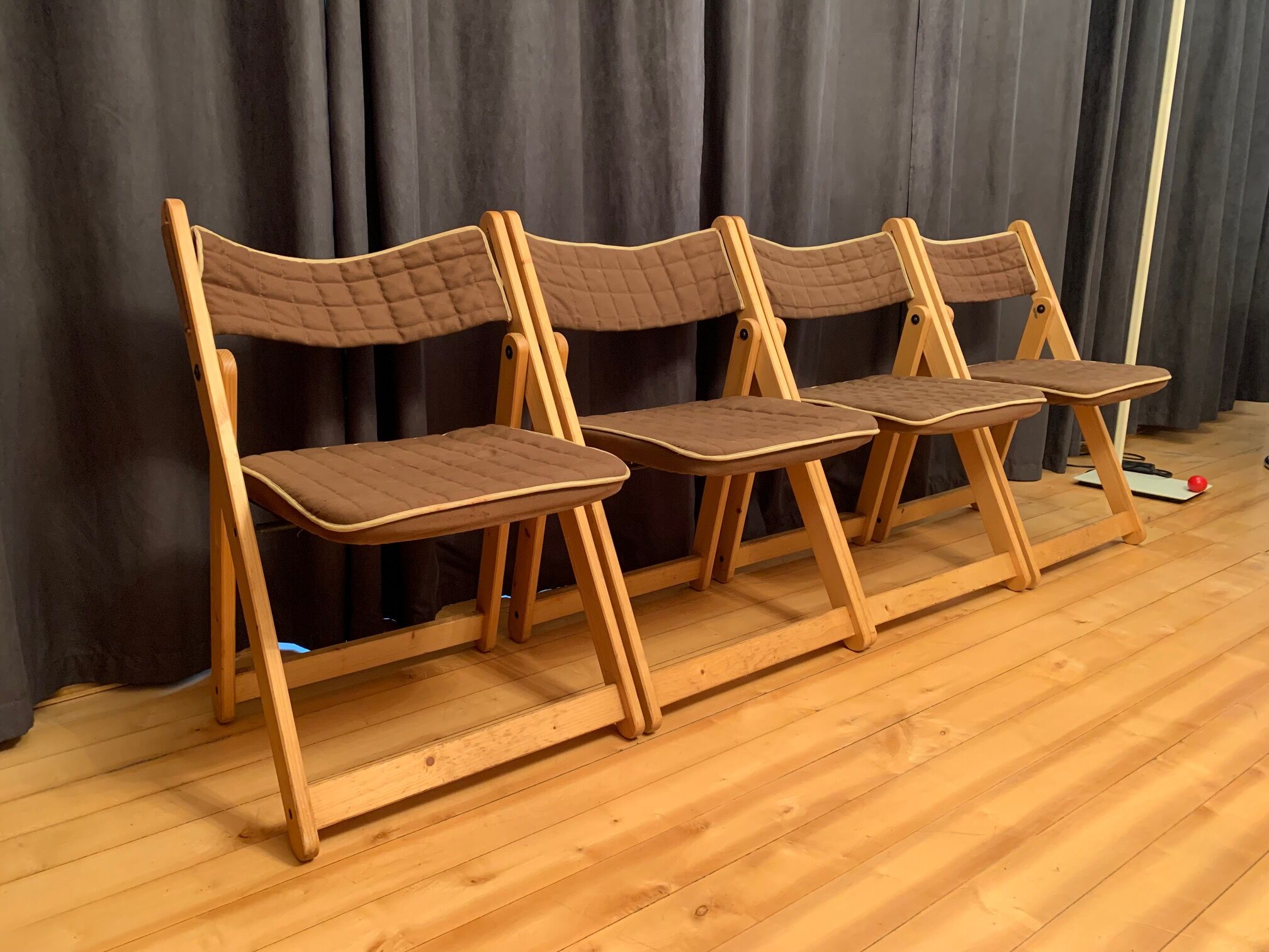 Ensemble de quatre chaises Kon Tiki par Gillis Lundgren, Ikea, Suède, années 1980