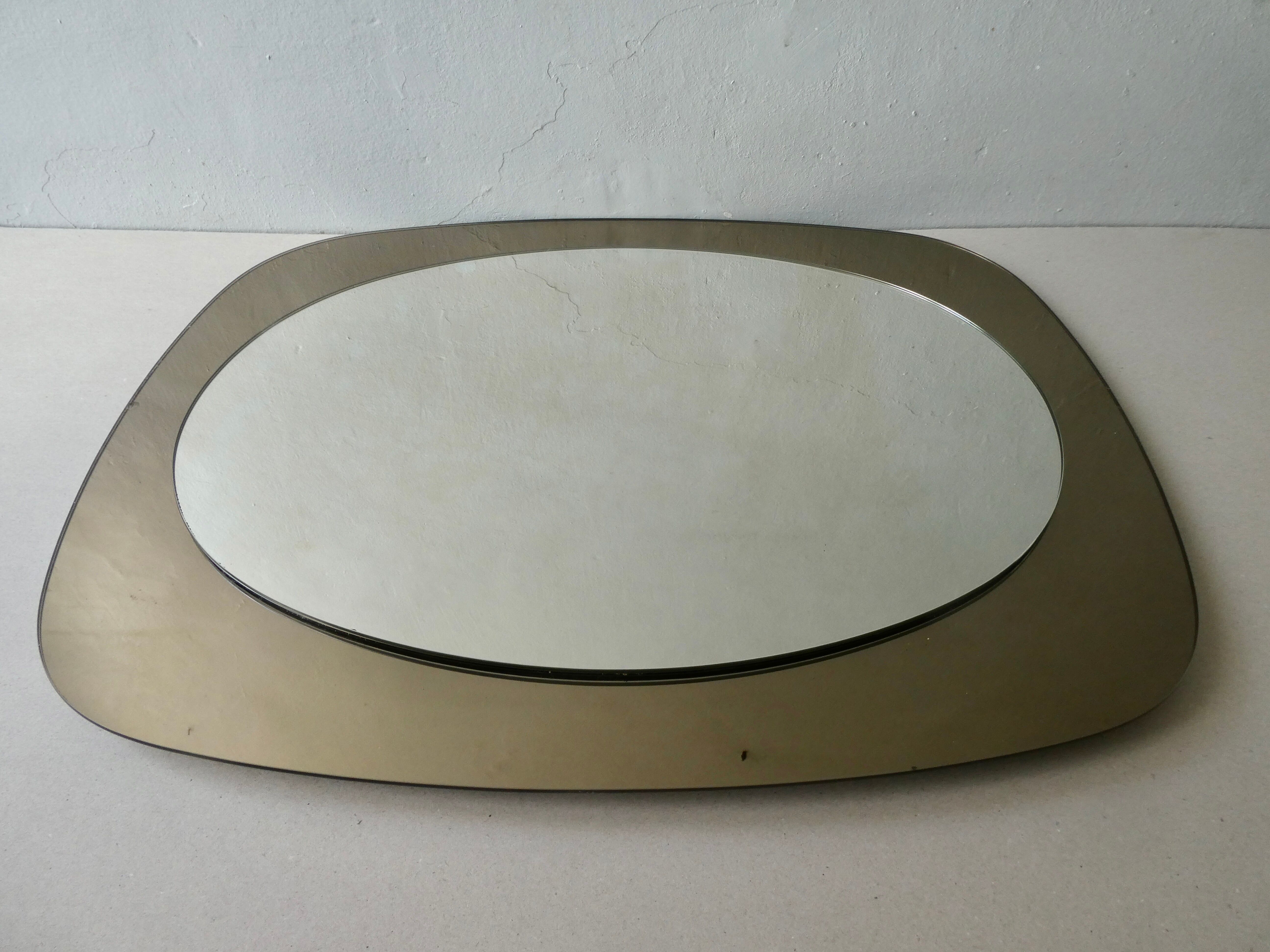 Mirror in smoked glass, 60/70