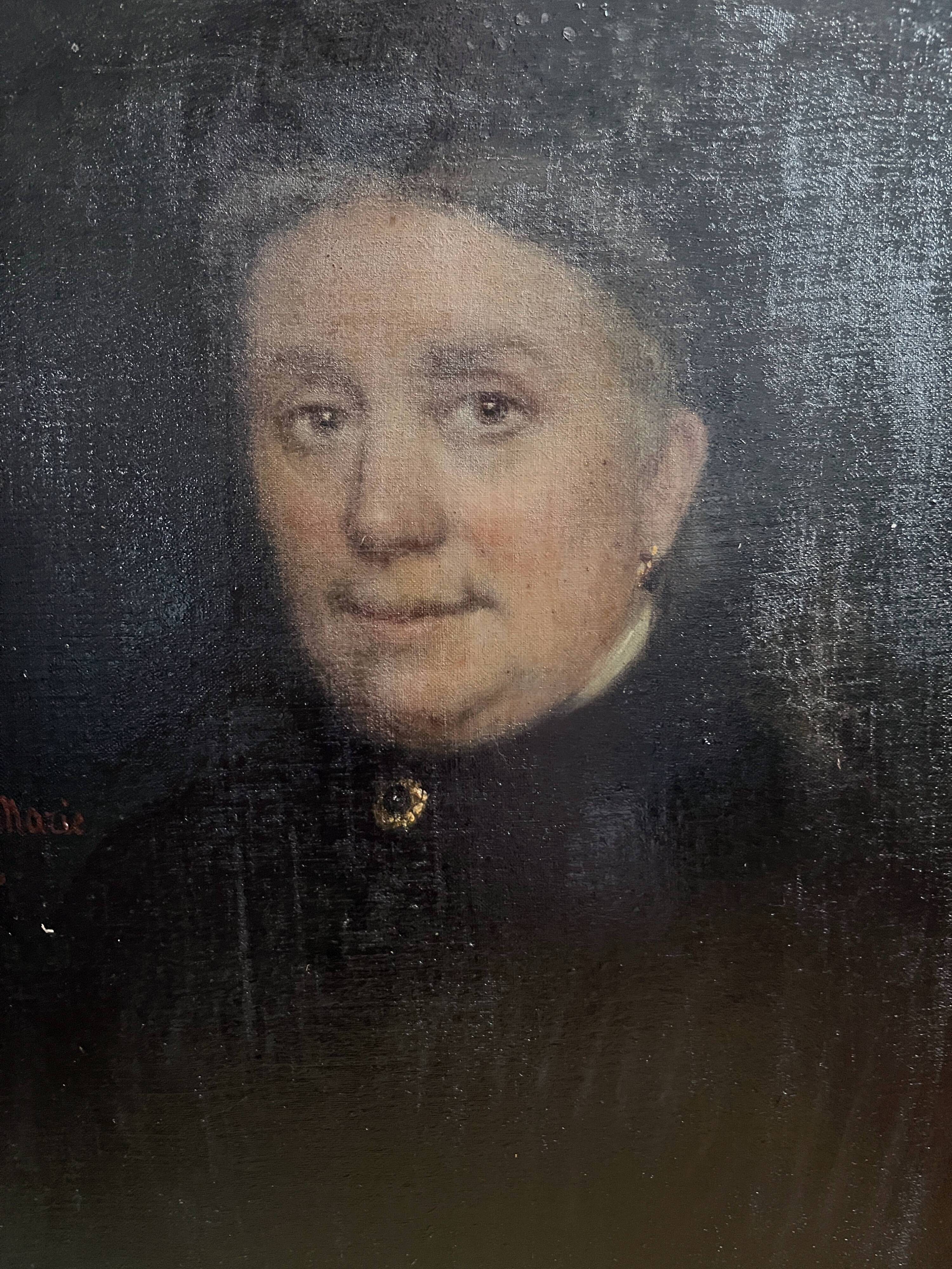 HST painting "Family Portrait" by Oswald Marie 1886