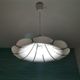 Large Modernist white acrylic hanging light lamp 1970s
