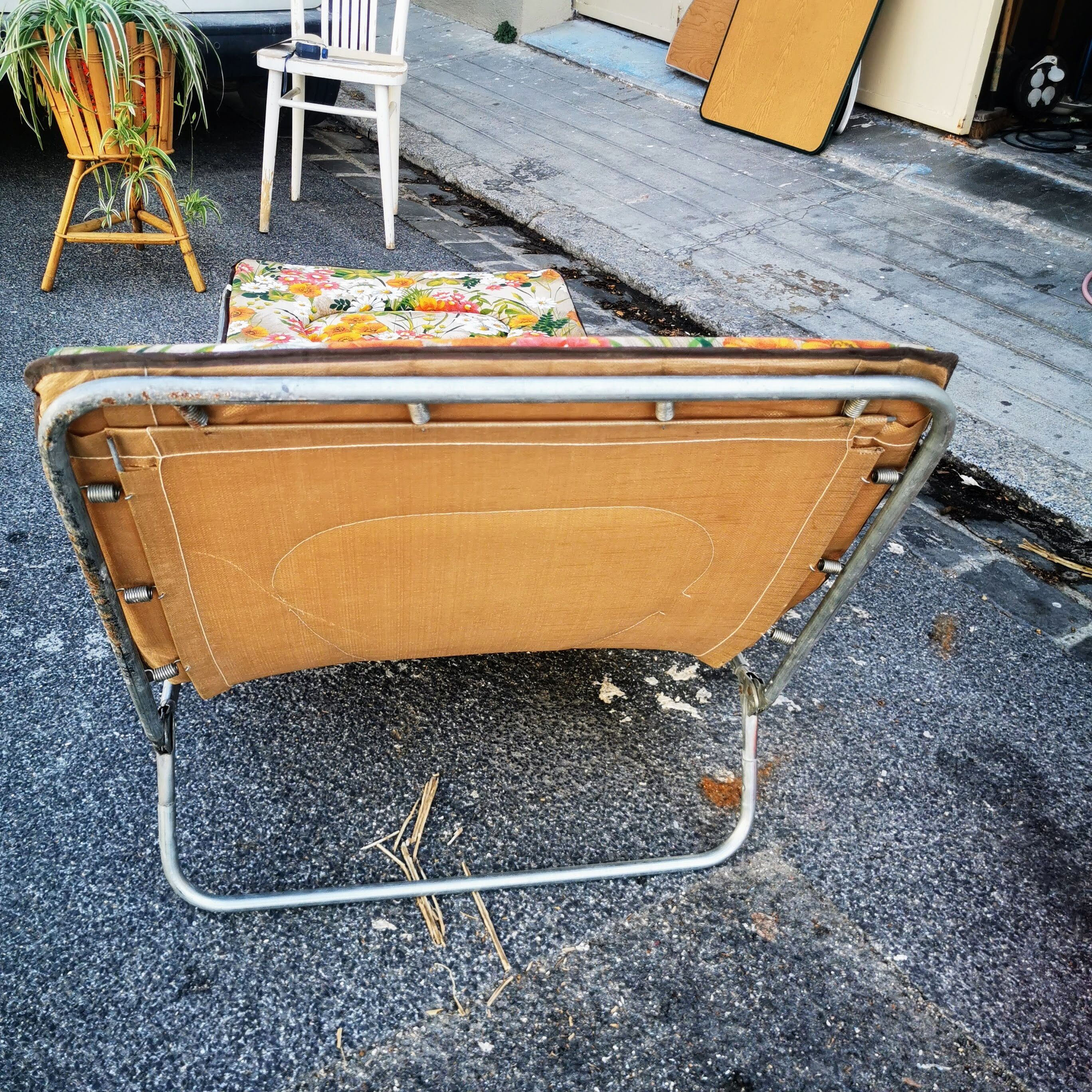 Vintage camp bed
