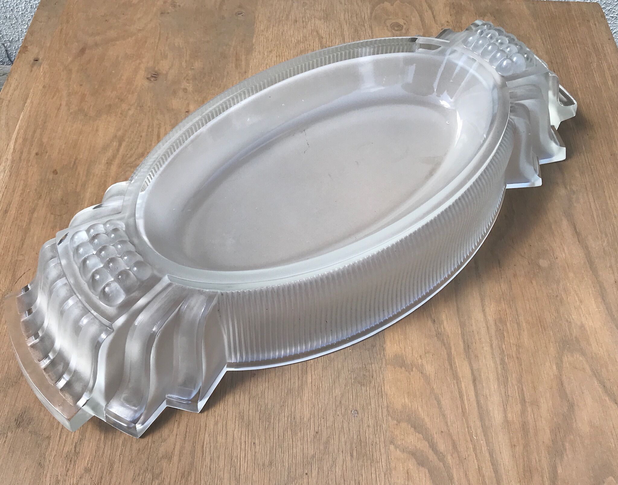 Pressed glass fruit cup