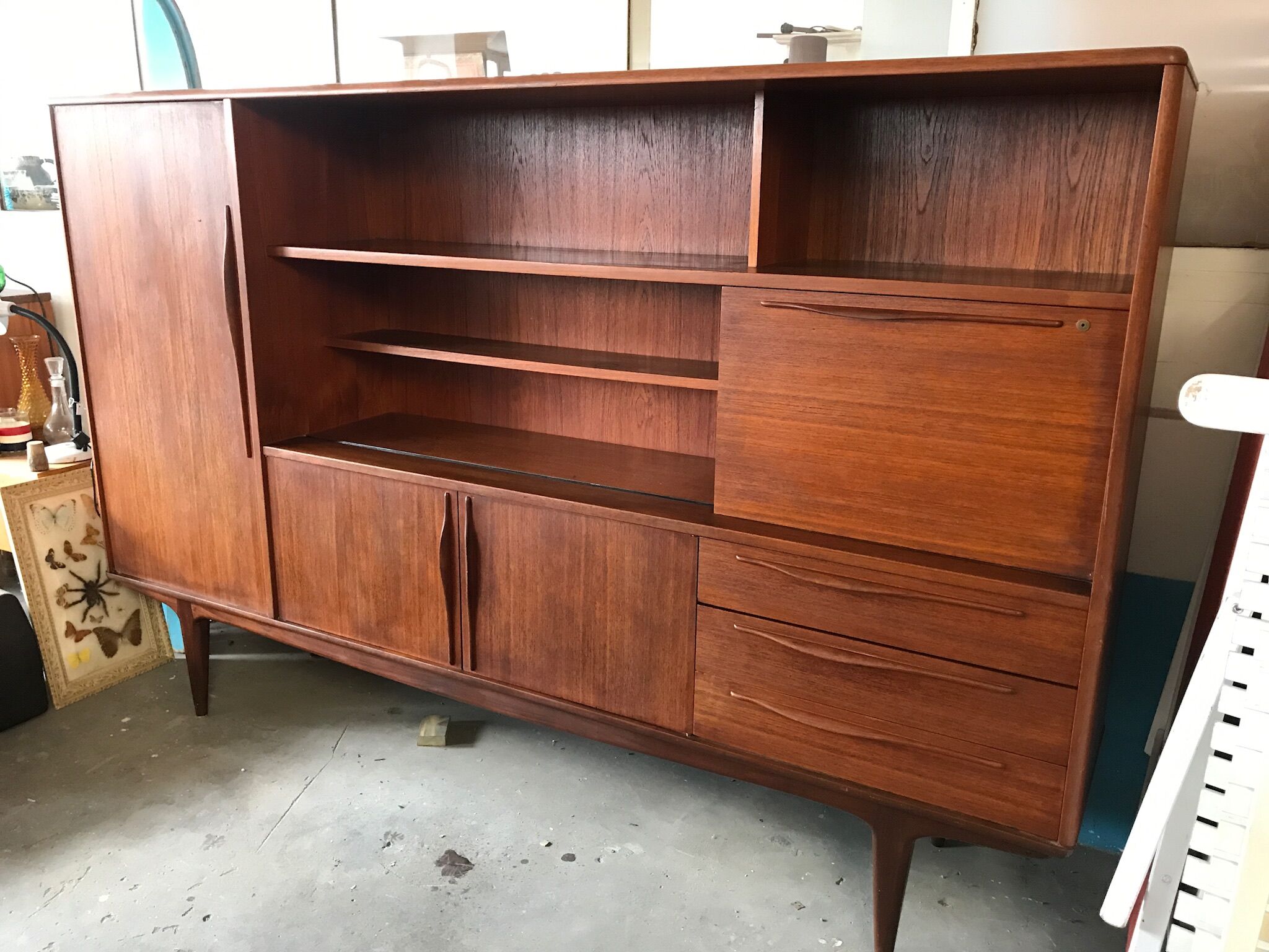 Enfilade vintage en teck scandinave