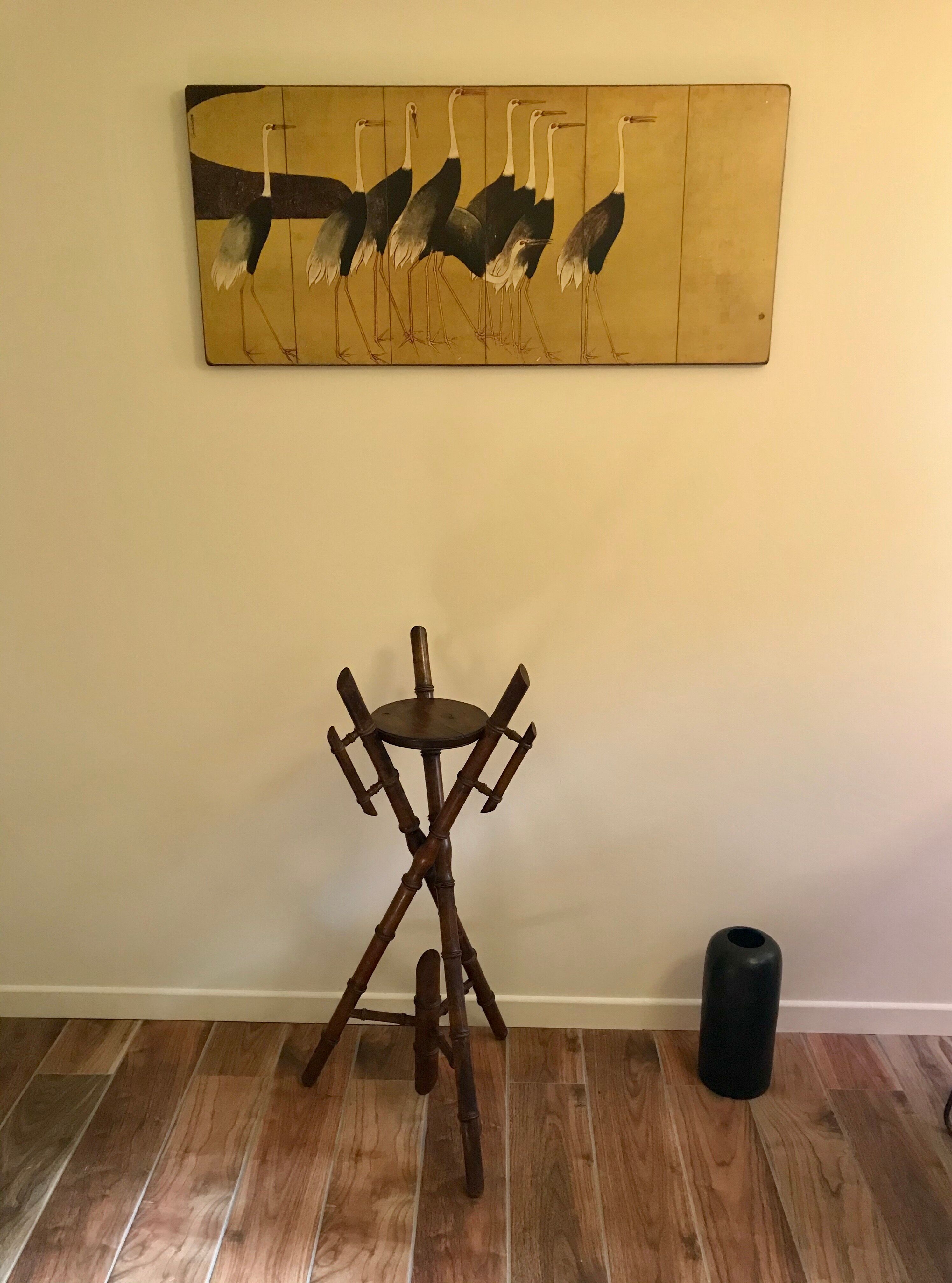 Sellette Napoléon III bois façon bambou