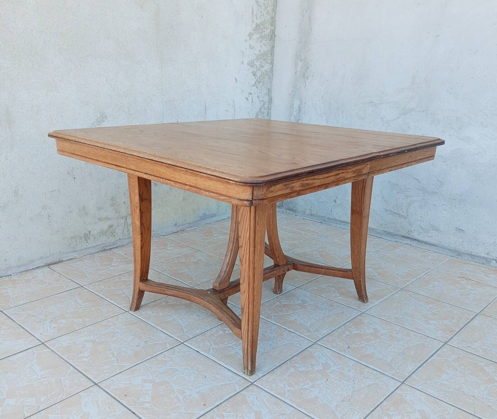 Vintage style Art Nouveau oak table