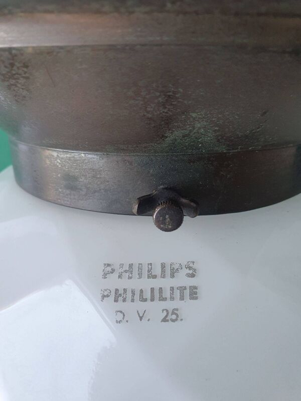 Plafonnier Philips Phililite ancien années 30 art-déco