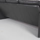 Vintage grey leather sofa from Leolux, 1980