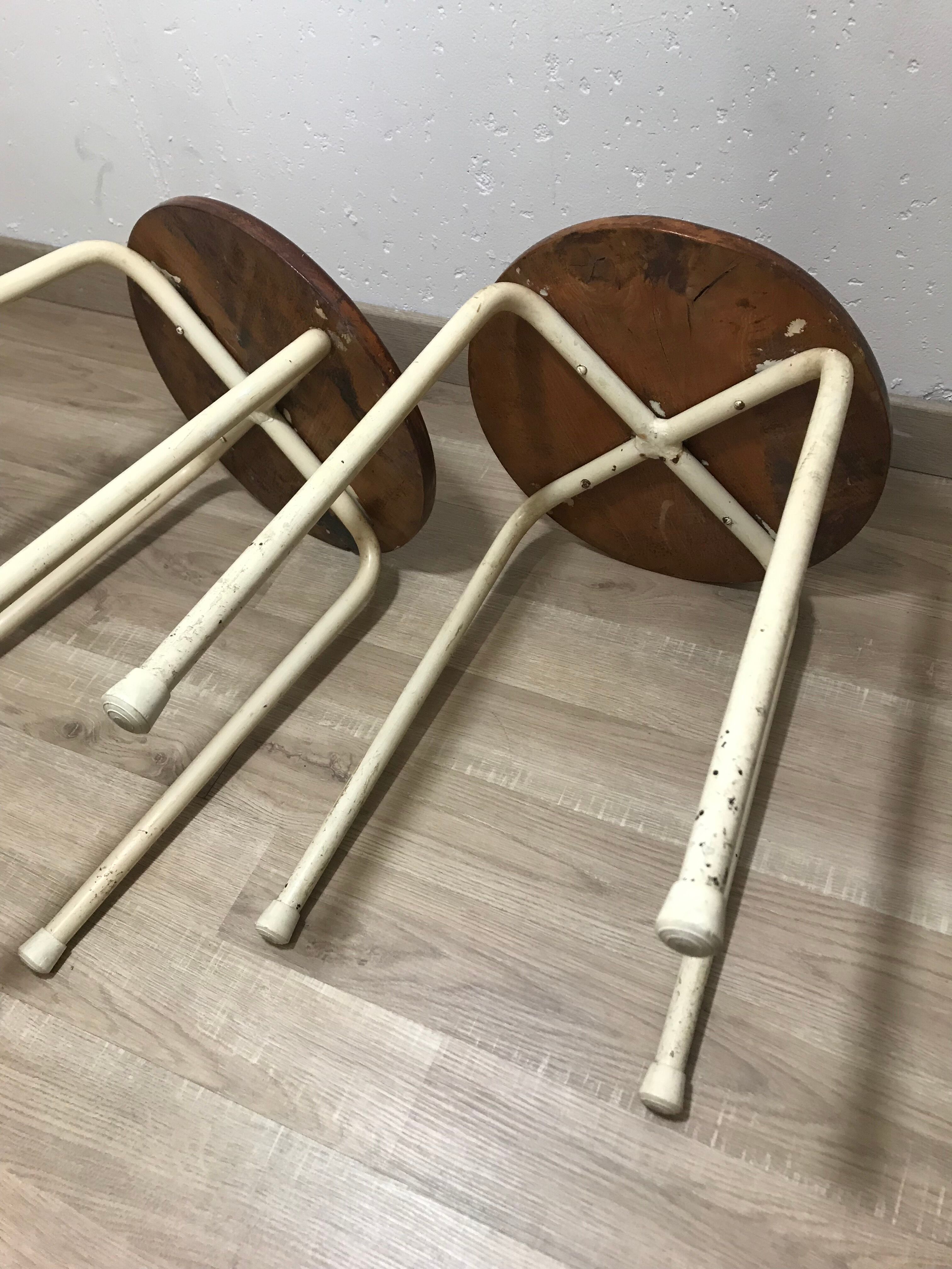 Pair of industrial stools