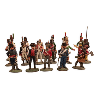 Set of 17 soldiers in lead Del Prado