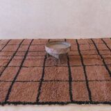 Contemporary Brown Rug - 256 x 216 cm