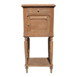 Natural wood bedside table