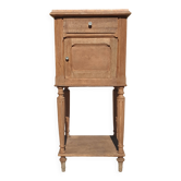 Natural wood bedside table