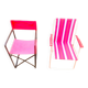 Paire de fauteuil pliant en aluminium et de fauteuil du Metteur-en-scène en fer