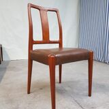 Ensemble de 6 chaises à manger danoise vintage