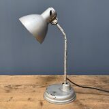 Silver-grey Bauhaus desk lamp