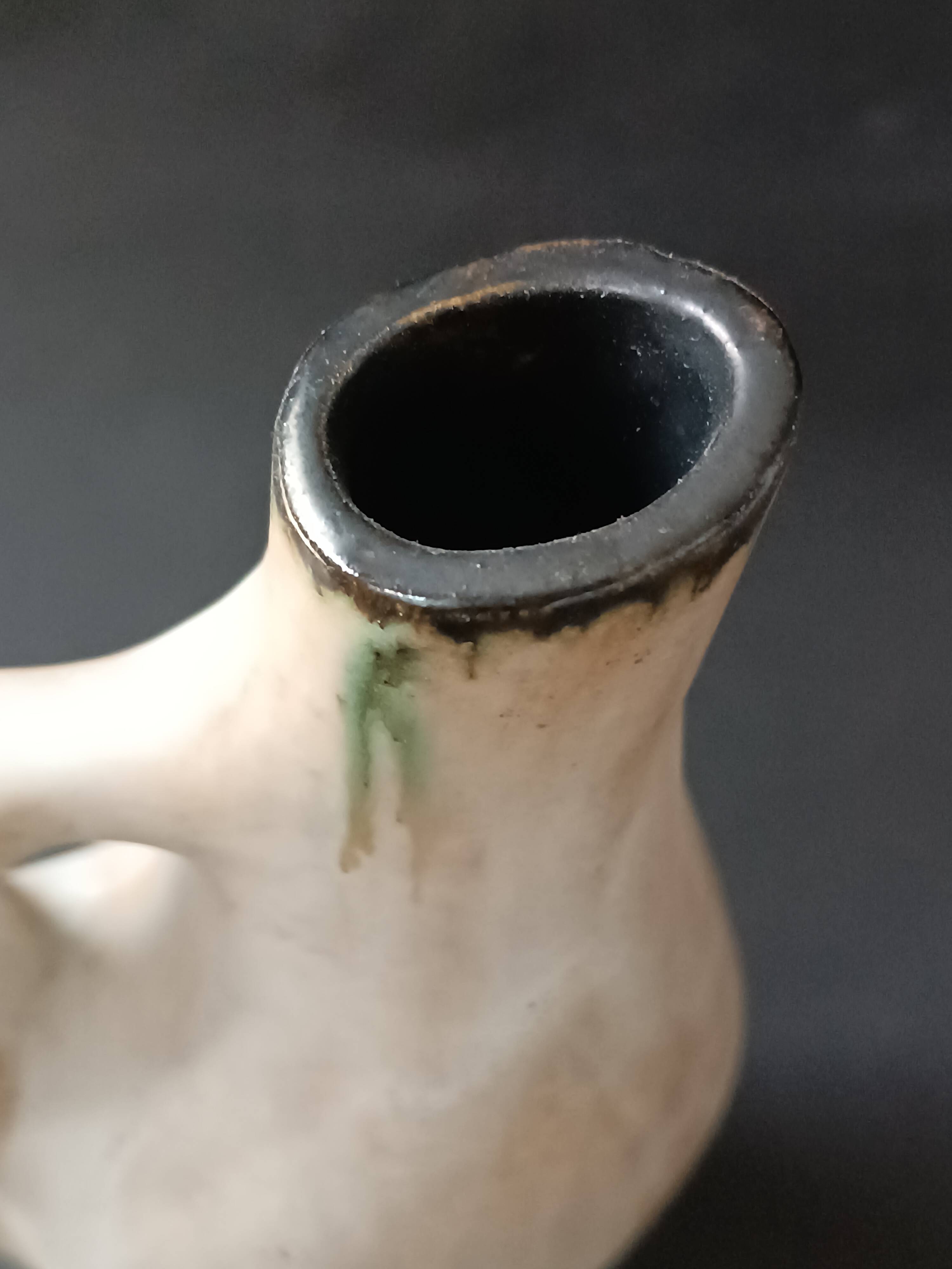 Glazed ceramic vase, France, 20th century