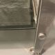 Vintage chrome and smoked grey glass trolley / dessert table circa 1970.