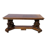 Renaissance-style dining table in solid wood