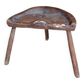 Cowherd and farm tripod stool