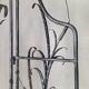 Artistic wrought iron screen