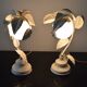 Vintage lampes des années 70 design florale