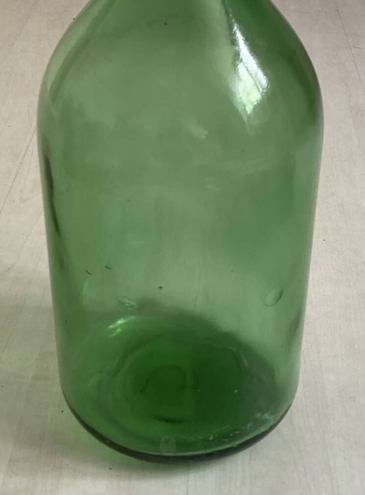 Dame jeanne vase vintage vert 5 litres