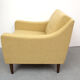 1960s polstery armchair in yellow, restored