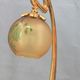 Romantic art-nouveau lamp in glass paste Lucien Gau