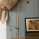 Old brass candle holder