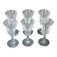6 crystal stem glasses Cerdagne service Saint Louis vintage