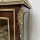 Louis XV style display cabinet in mahogany and bronze, 19th century.