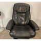 Armchair relaxation leather & footrest Stressless model Ekornes vintage 1980