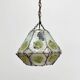 Brutalist glass hanging lamp, 1970s