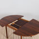 Italian mid century round extension dining table in Rosewood by Stildomus