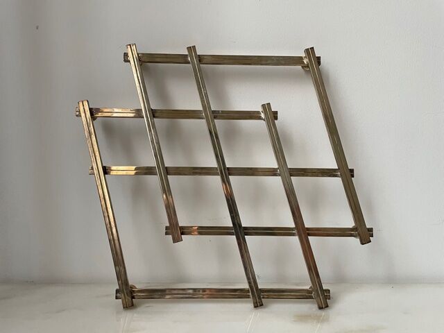 Silvered Metal Art Deco flat underside